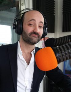 Le conteur Fabien Delorme à Radio Plus (2017)
