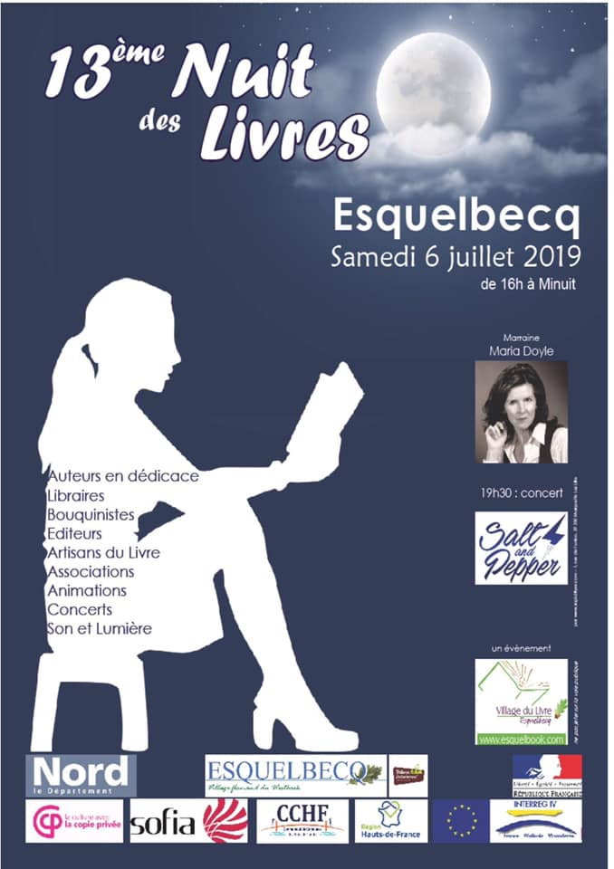 Affiche 13ème édition de La Nuit des Livres - Esquelbecq